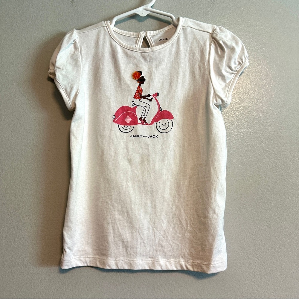 Janie and Jack Fun Summer Graphic Print T-Shirt Size 5